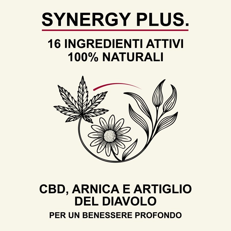 🌿 SYNERGY PLUS BODY BALM – Trattamento Intensivo per il Benessere Muscolare e Articolare - Formula Avanzata 100% naturale - 50ml
