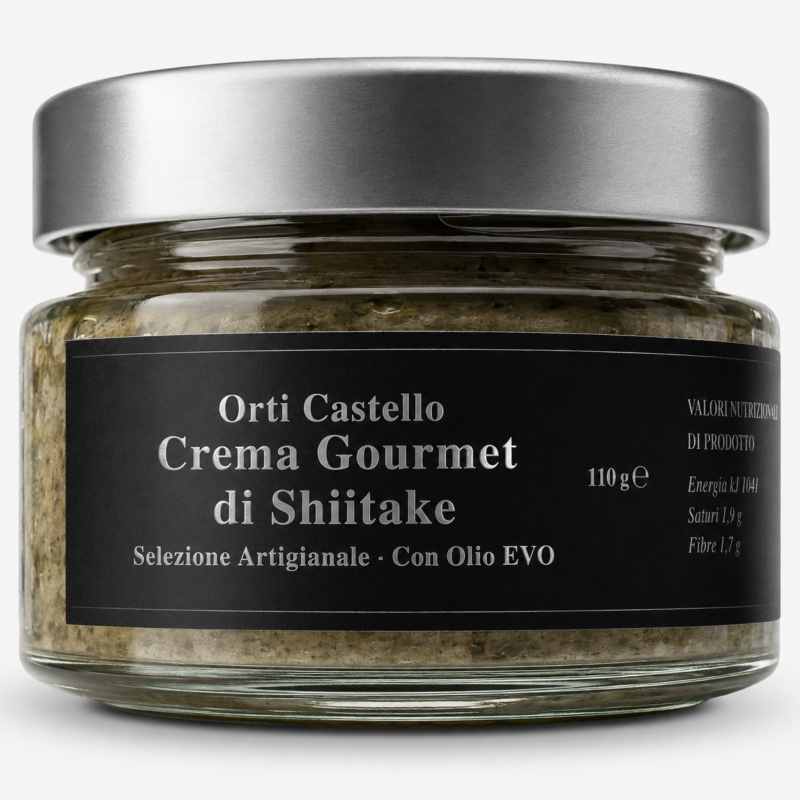 Barattolo di Crema Gourmet di Shiitake artigianale Orti Castello